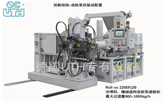 新机型！双驱动螺杆喂料齿轮泵滤胶机-SF