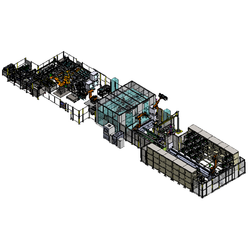 Module PACK assembly - square shell battery