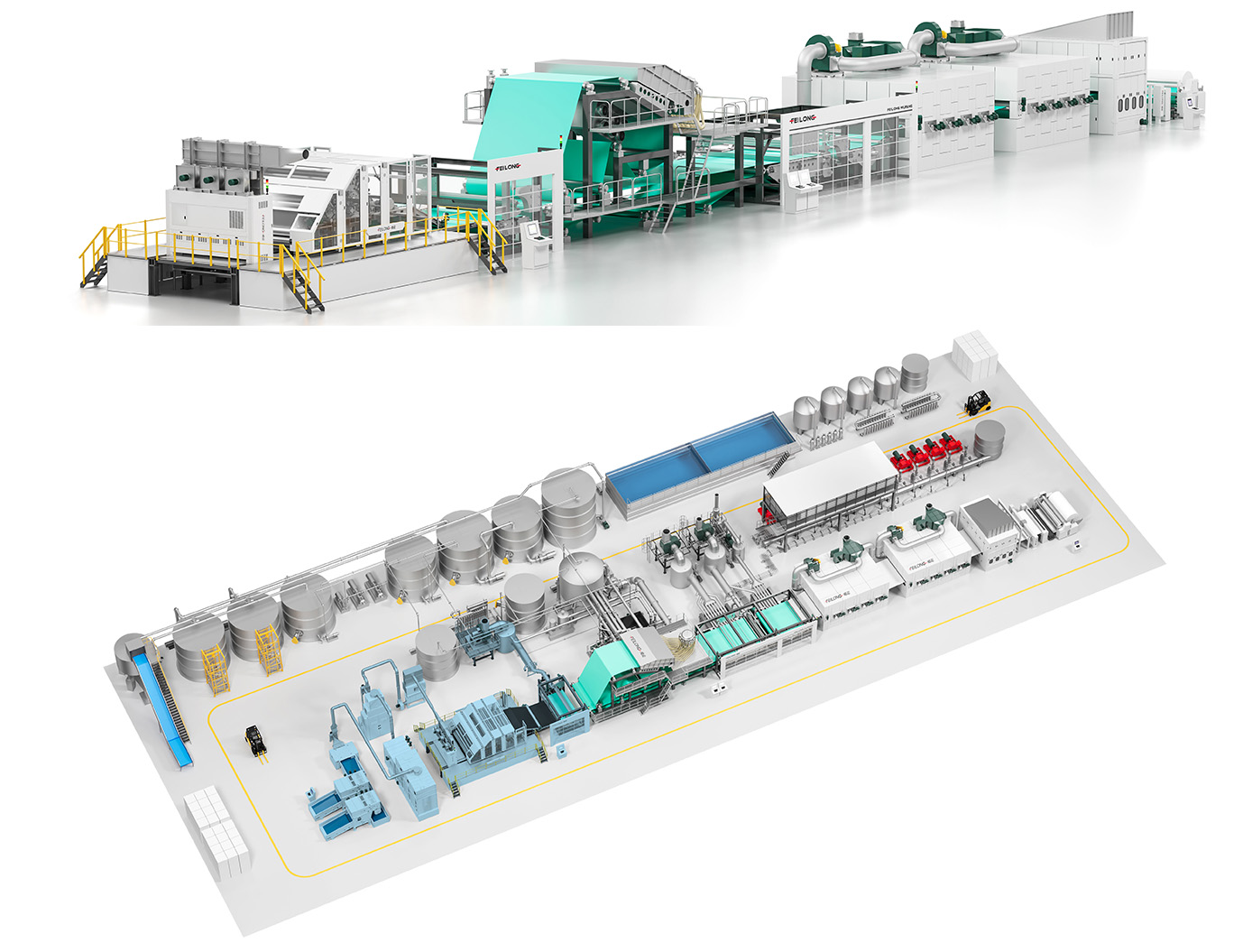 Flushable and degradable wetlaid spunlace production line22