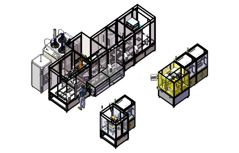 OBC assembly and testing line