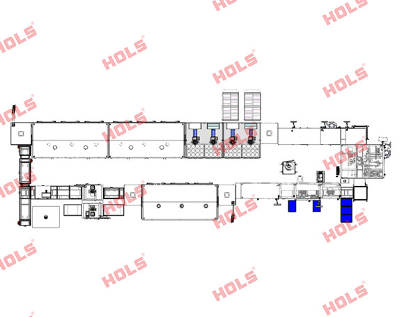 New energy motor UVW assembly testing line