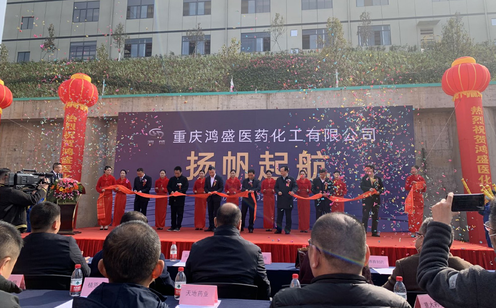 Trial production ceremony held at Chongqing Hongsheng Pharmaceutical Chemical Co. Ltd.