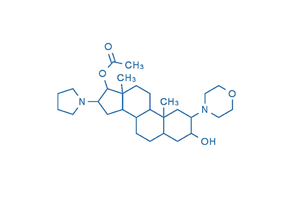 (2b,3a,5a,16b,17b)-17-Acetoxy-3-hydroxy-2-(4-morpholinyl)-16-(1-pyrrolidinyl) androstane