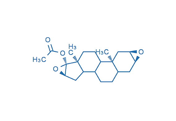 2a,3a,16a,17a-双环氧雄甾-17b-羟基 5a-醋酸酯 （LK-4）