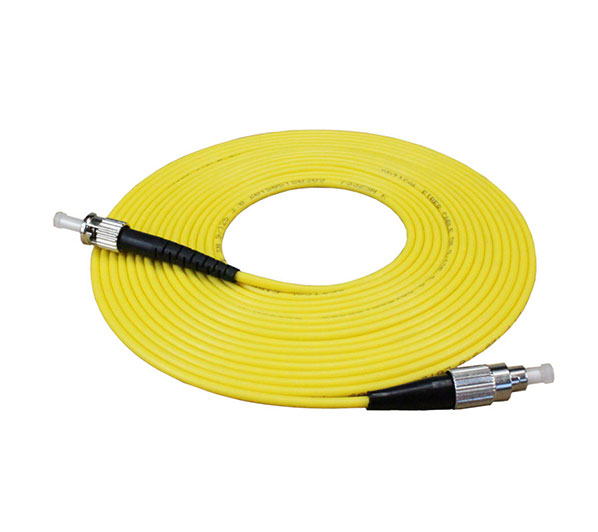 ST-FC Single mode single core fiber optic patch cord