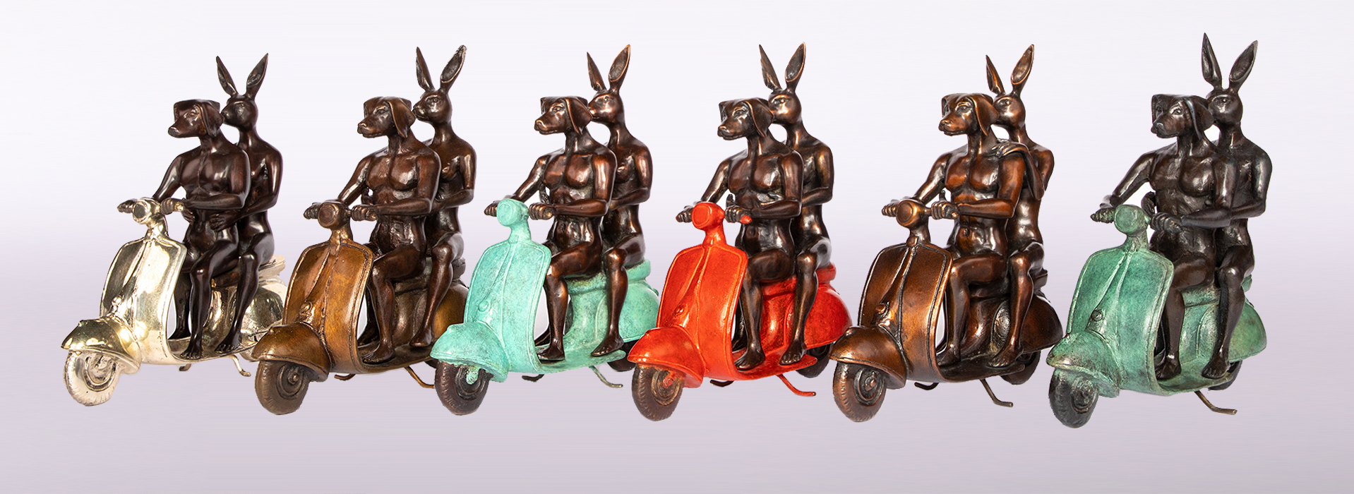 They were the authentic vespa riders