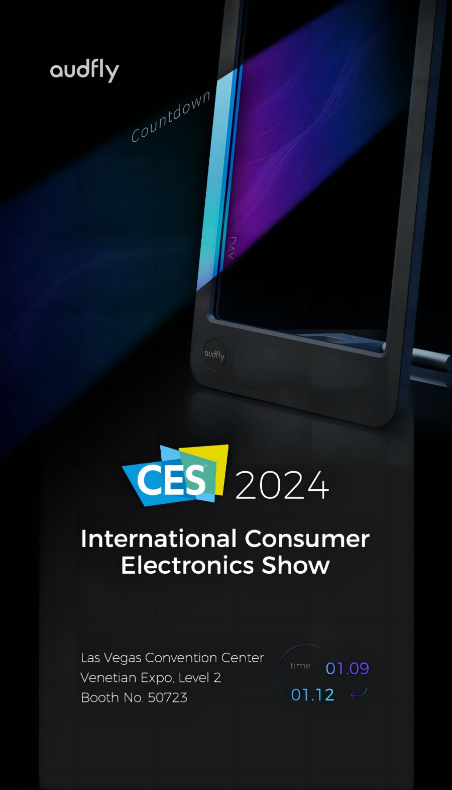 One day left until CES 2024, and Audfly is excited to meet you!