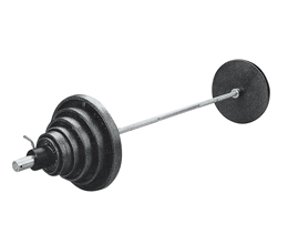 140KG GREY HAMMERTINE   BARBELL SET