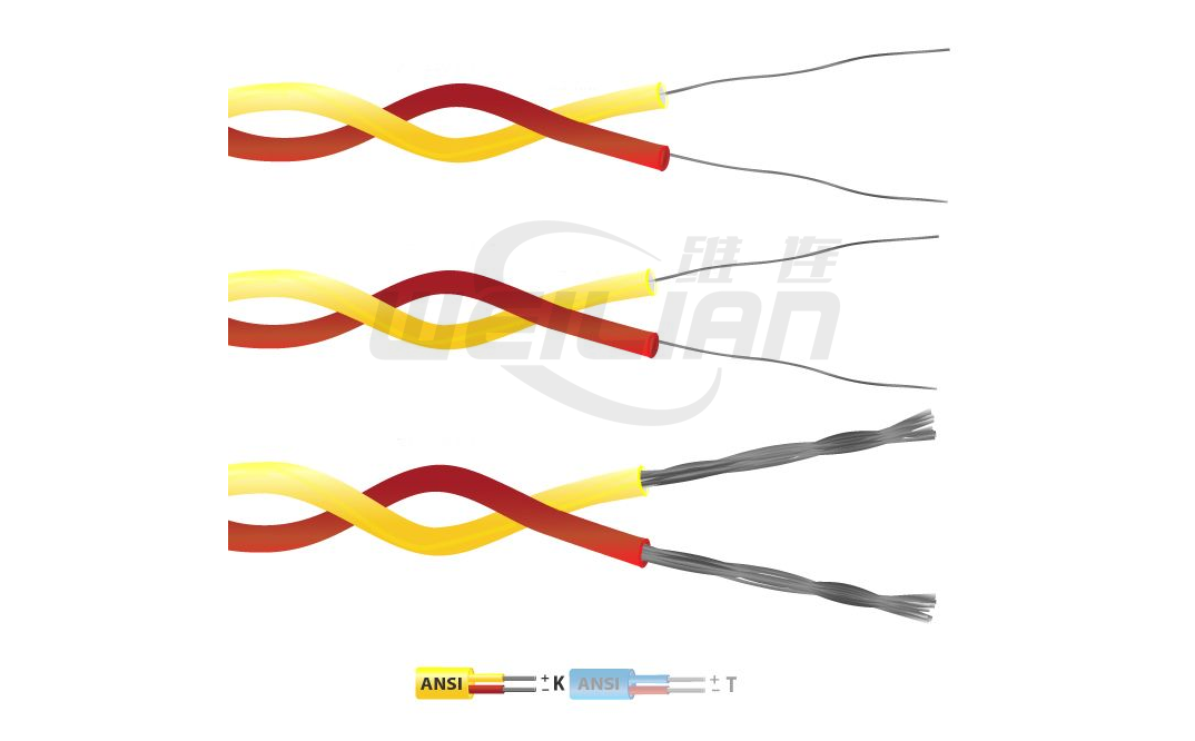 K -type PFA insulated twisted heating puppet cable/wire (ANSI)