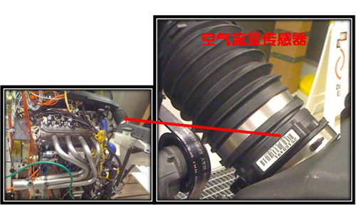 Various engine sensors and their positions