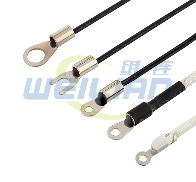 NTC thermist resistance probe temperature sensor with ring -shaped convex ears