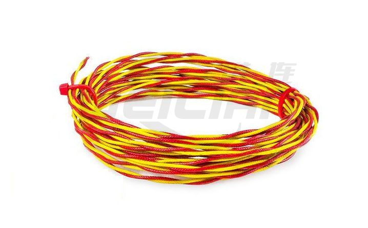 K type 1/0.711 high -temperature glass fiber twisted glass fiber thermocouple cable/wire (ANSI)